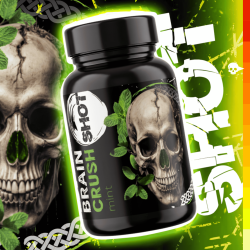 BRAIN CRUSH SHOT Sole trzeźwiące mocne mięta aktywny żel